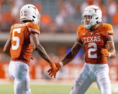 Texas Longhorns Football Players Paint By Number