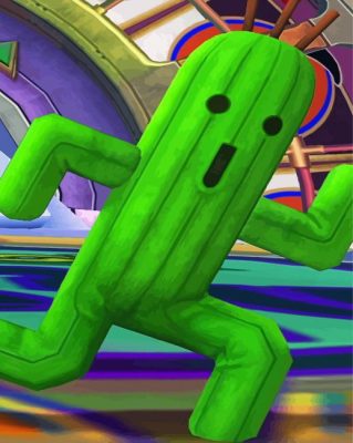 The Cactuar Final Fantasy Paint By Numbers