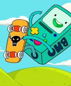 The Skater BMO Adventure Time Paint By Number