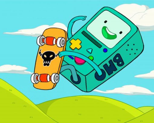 The Skater BMO Adventure Time Paint By Number