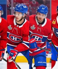 The Canadien Montreal Players Paint By Numbers