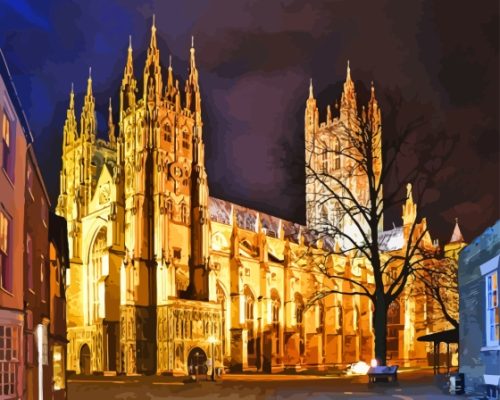 The Canterbury Cathedral Paint By Number