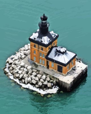 Toledo Harbor Lighthouse Ohio Paint By Number