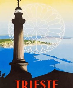 Trieste City Poster Paint By Number