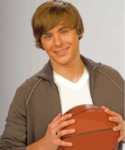 Troy Bolton Zac Efron Paint By Number