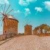 Turkey Alacati Windmills Paint By Numbers