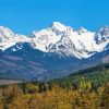 Twin Sisters Mountains Snow Paint By Number