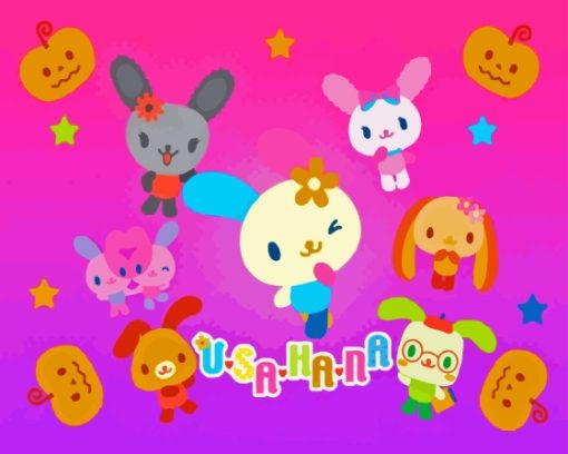 Usahana Cartoon Poster Paint By Number