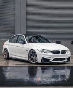 White BMW M3 F80 Car Paint By Numbers