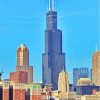 Willis Tower Chicago City Paint By Number