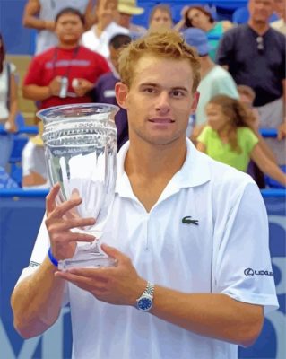 The Tennis Player Andy Roddick Paint By Number