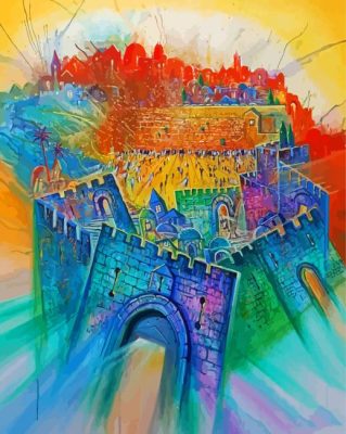 Colorful Jerusalem Paint By Number