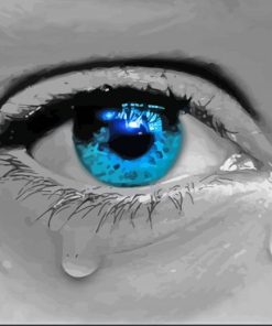 Cool Crying Eye Paint By Number