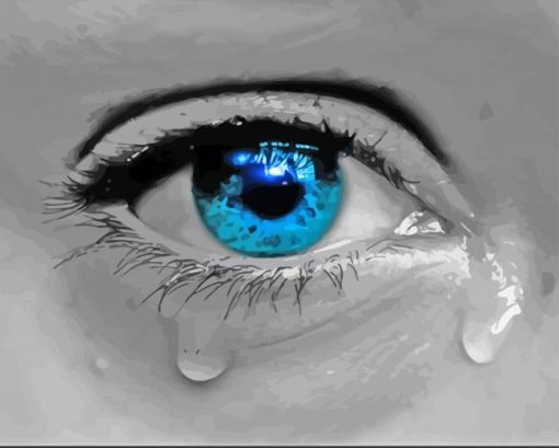 Cool Crying Eye Paint By Number