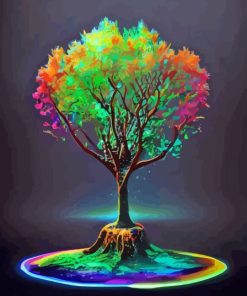 Cool Magic Tree Paint By Number