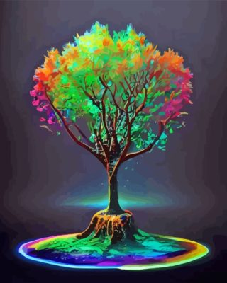 Cool Magic Tree Paint By Number