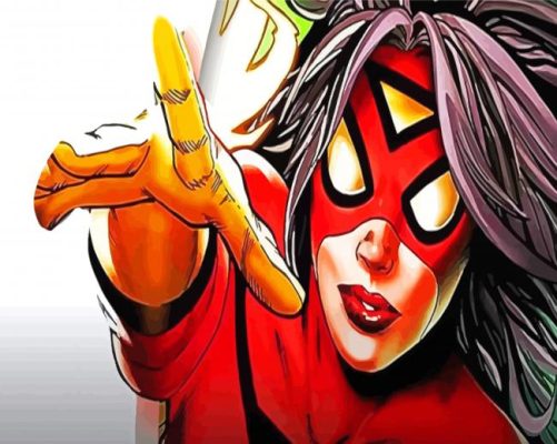 Cool Spider Woman Paint By Numbers