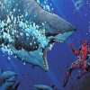 Deadpool And Shark Paint By Number