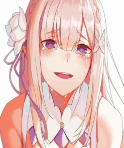 Emilia Crying Re Zero Paint By Number