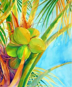 Fresh Coconut Tree Paint By Number