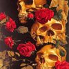 Flower Skulls Paint By Number