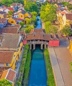 Hoi An Cau Temple In Vietnam Paint By Numbers