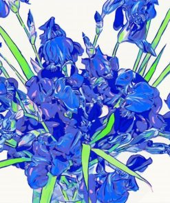 Irises Bouquet Art Paint By Number