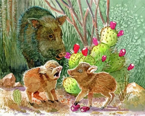 Javelina Paint By Number