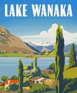 Lake Wanaka Poster Paint By Numbers