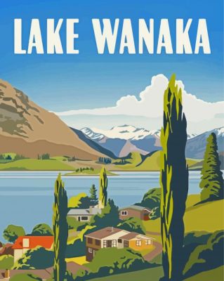 Lake Wanaka Poster Paint By Numbers