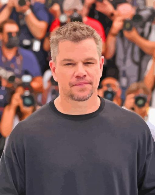 Matt Damon Paint By Numbers