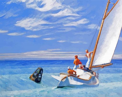 Men In Sailboat Paint By Number