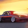 Miata At Sunset Paint By Numbers