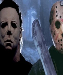 Michael Myers And Jason Paint By Numbers