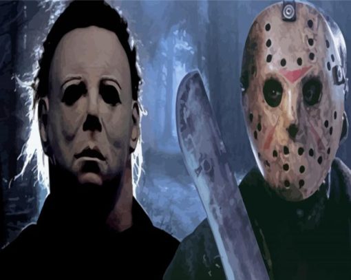 Michael Myers And Jason Paint By Numbers