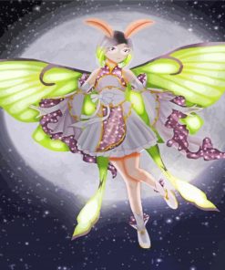 Moon Moth Fairy Paint By Number