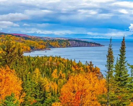 North Shore Minnesota Autumn Paint By Number