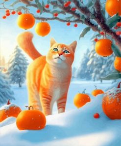 Orange Cat Painting By Number