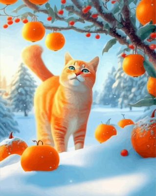 Orange Cat Painting By Number