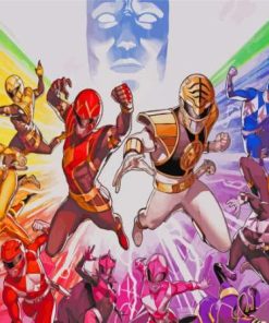 Power Rangers Mighty Morphin Painting By Number