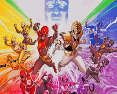 Power Rangers Mighty Morphin Painting By Number