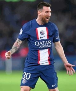 Psg Messi Football Player Paint By Numbers