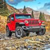 Red 2018 Jeep Wrangler Paint By Number