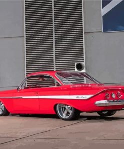 Red 61 Impala Car Paint By Number