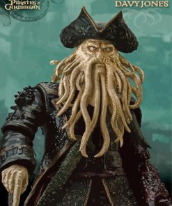 Scary Davy Jones Character Paint By Numbers