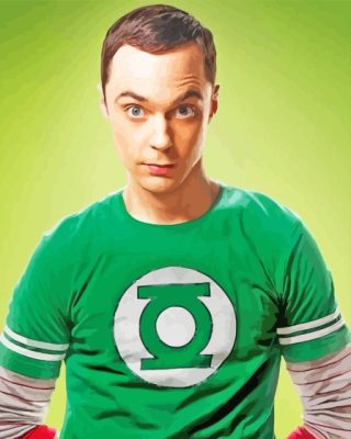 Sheldon Cooper Movie Character Paint By Number