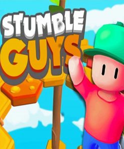 Stumble Guys Game Poster Paint By Numbers