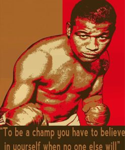 Sugar Ray Robinson Poster Paint By Number