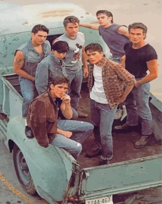 The Outsiders Actors Paint By Number