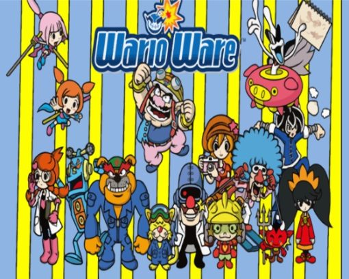 Warioware Get It Together Game Paint By Number